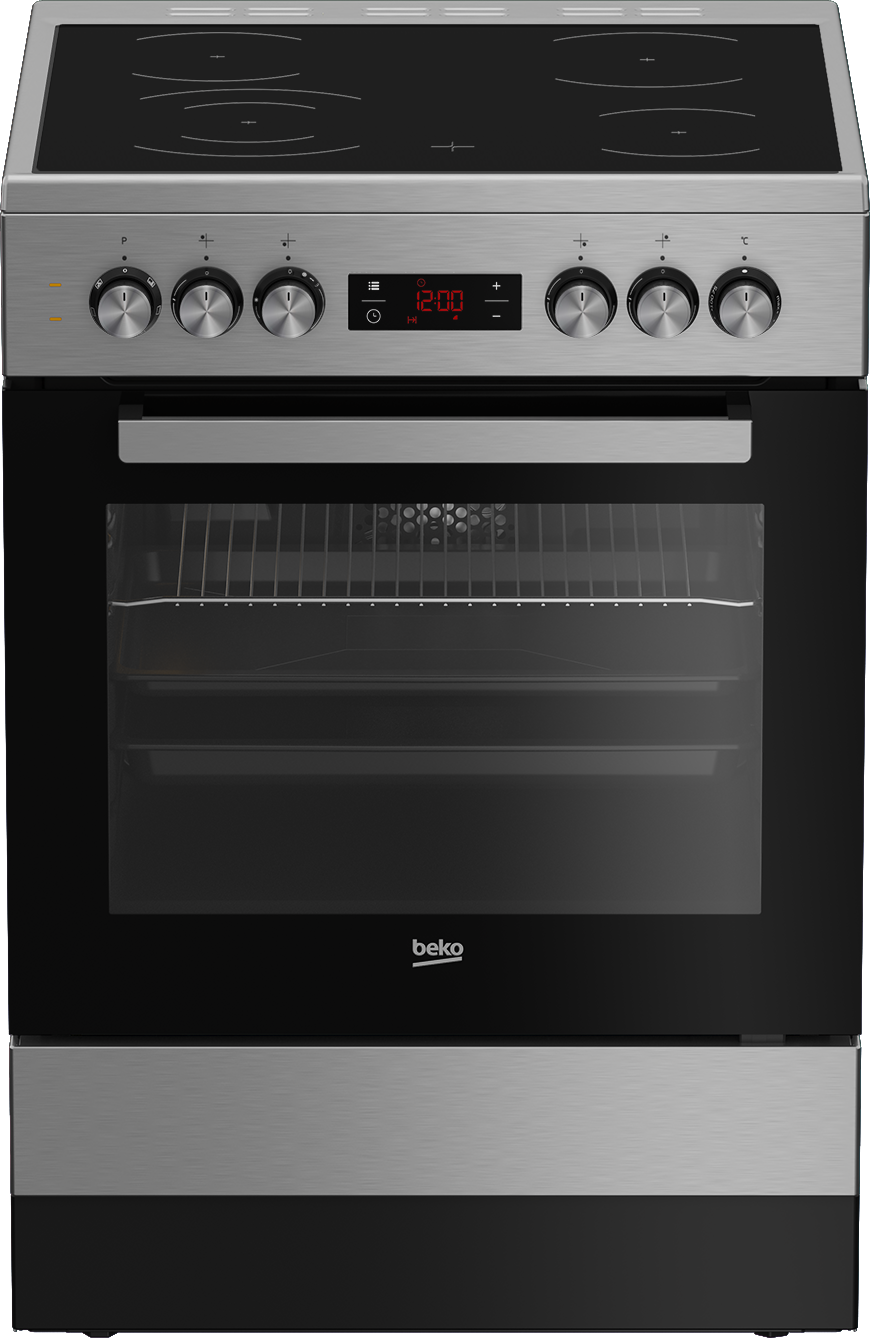 Beko 60cm Stainless Steel Multifunction Stove FSE87310GX