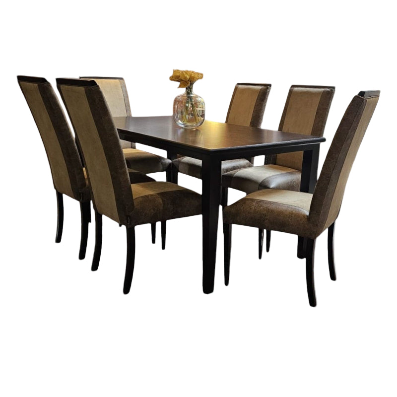 Petite Dining Set Dark Coffee 7Pc