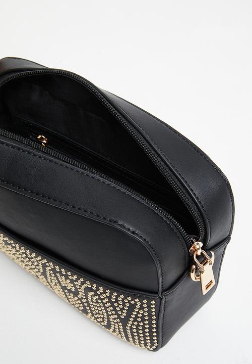 Sissy Boy Hand Bag SissyBoy Ladies Studded Crossbody Black (7290029801561)