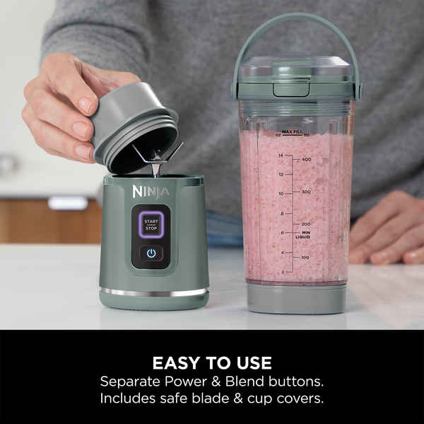 Ninja Blast Cordless Portable Blender 100W Sage Green BC151EUEM