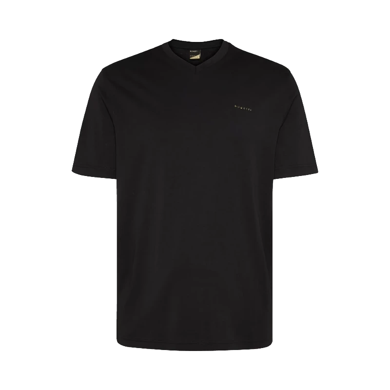 Bugatti T Shirt Size Small Bugatti T-shirt made from pure cotton in black (7506142330969)