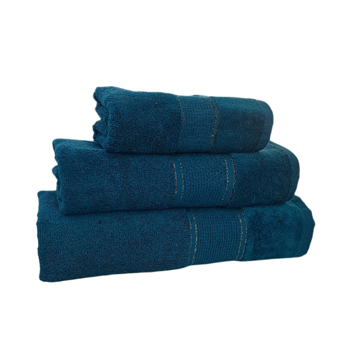 Bristol Towel Bristol Lurex Towels Peacock (7513175392345)