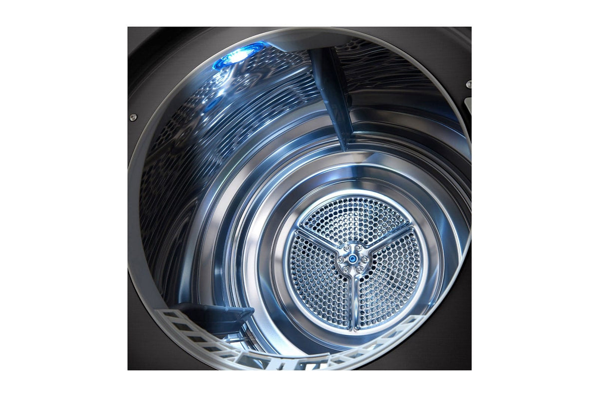 LG appliances LG  9kg Dual Inverter Heat Pump Dryer in Black Steel Finish RC90V9JV2W (2061582893145)