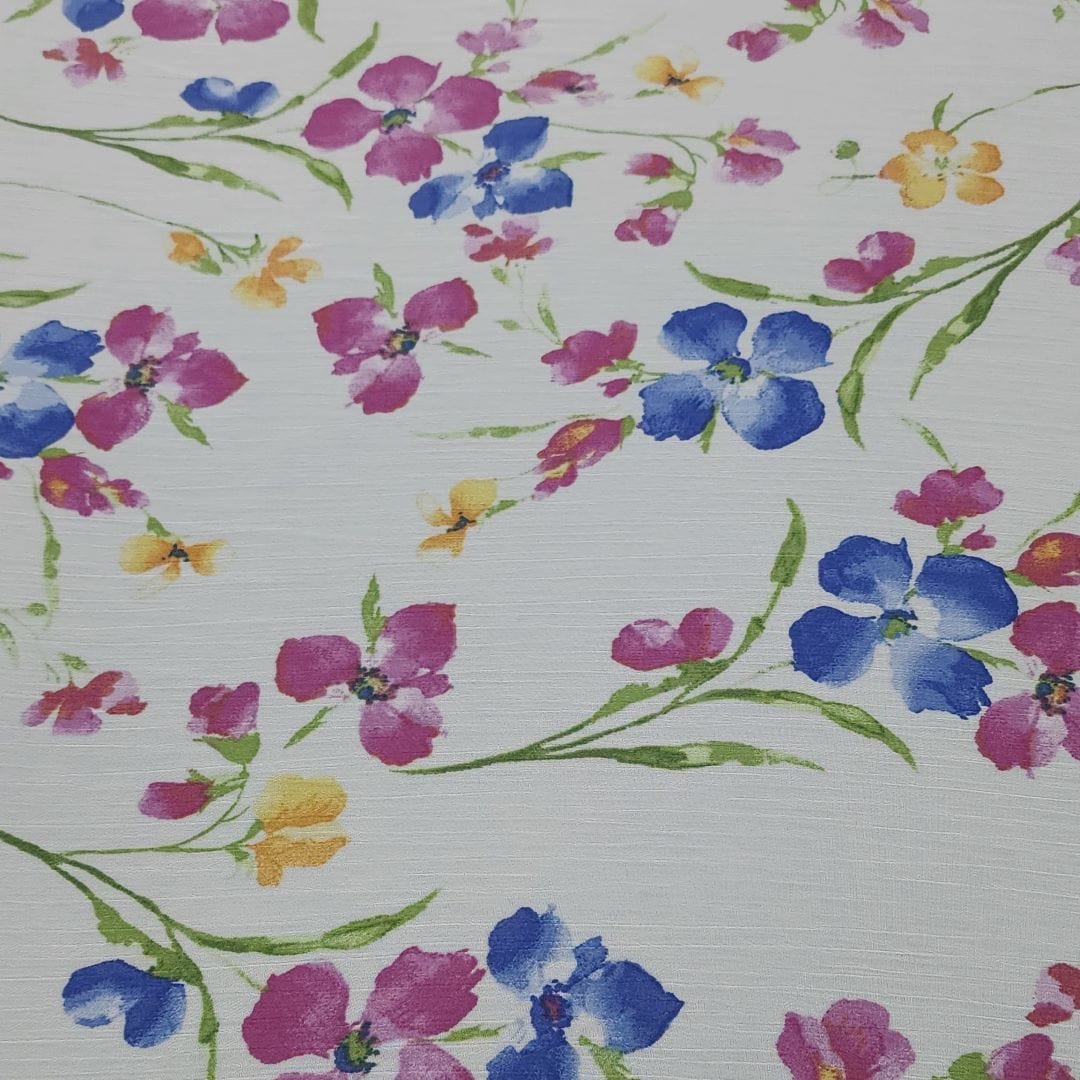 printed Dress Fabrics Printed Floral Yoryu Chiffon Fabric 150cm (7427899588697)