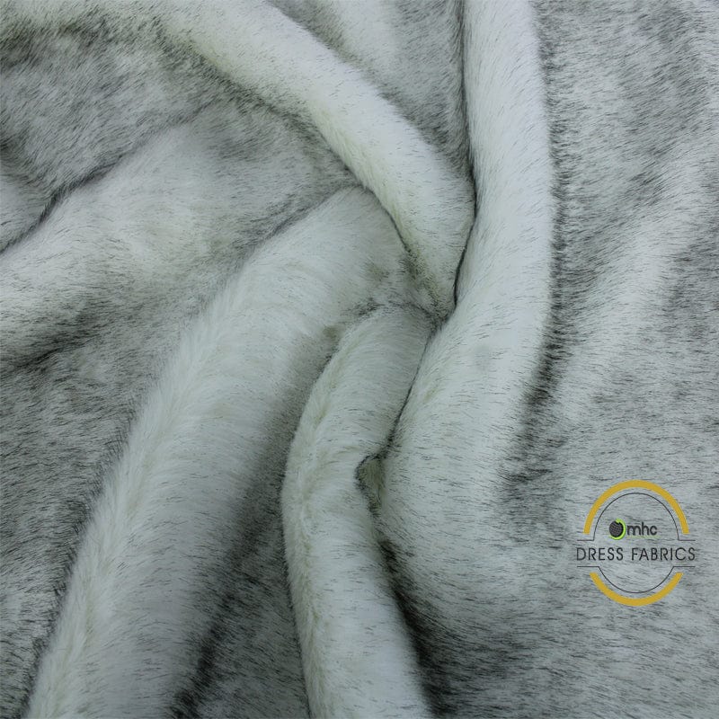 FUR Dressers Fur Fabric Cream/Grey 150cm (7063937515609)