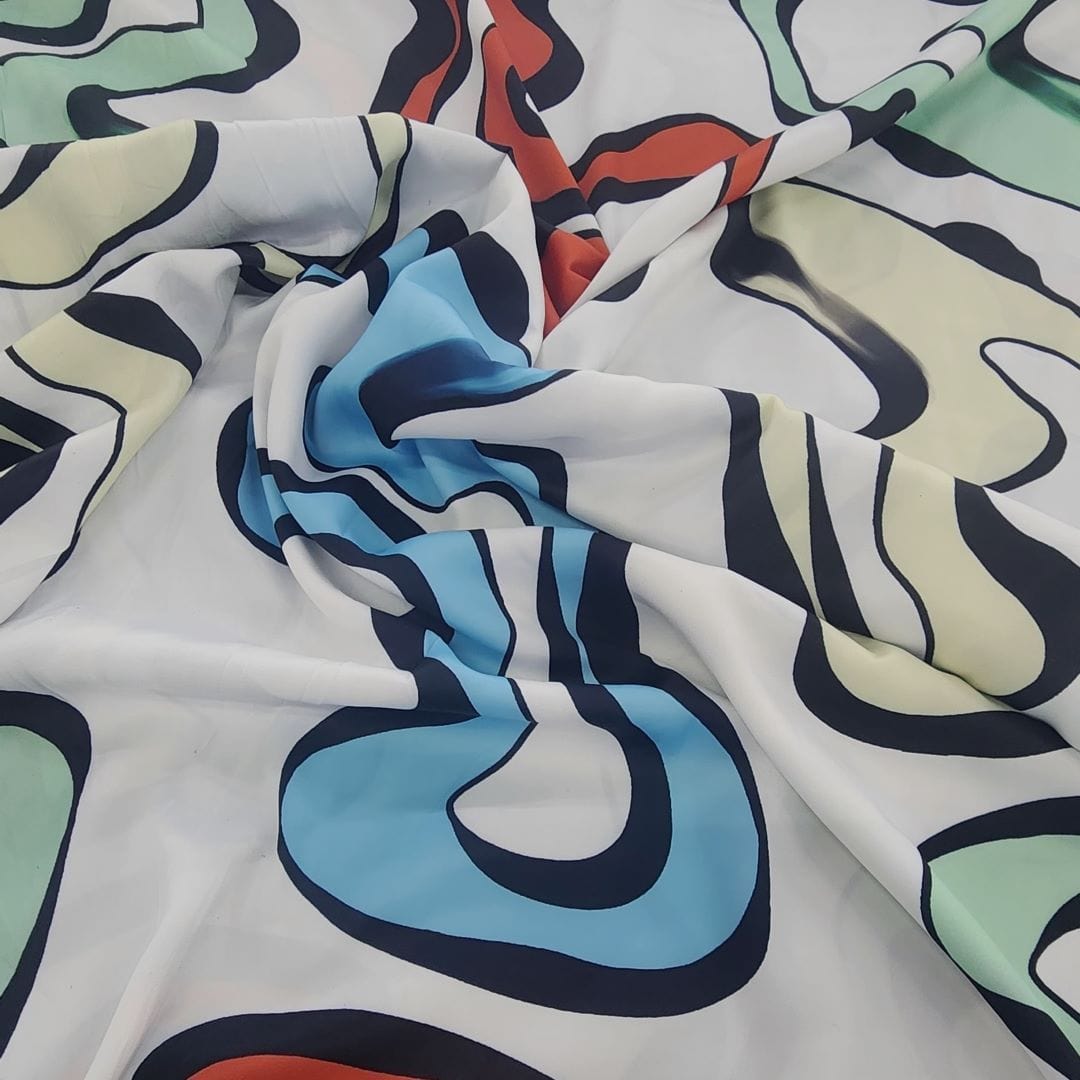 SATIN Dress Fabrics Printed Bolvian Satin Fabric 150cm Red/Yellow/Mint/Powder (7461194825817)