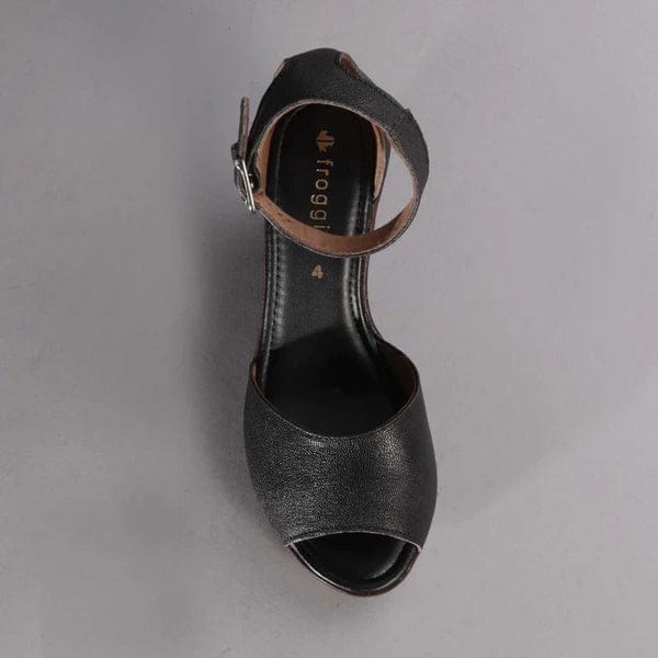 Froggy Froggy Ladies Lee Waxy Wedge Sandals (7527881211993)