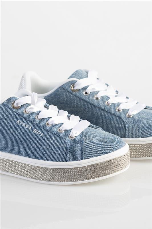 Sissy Boy LADIES SNEAKER Sissy Boy Ladies Denim Sneaker Blue (7137909637209)