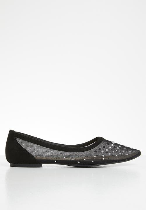 Sissy Boy Pumps Sissy Boy Diamante Mesh Pump Black (4768910803033)