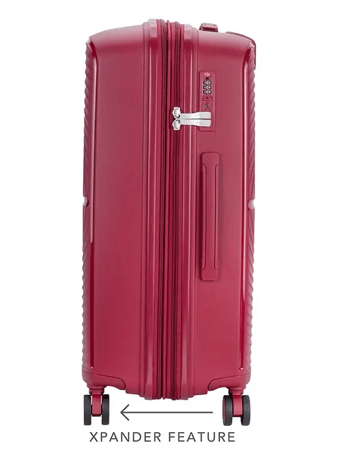 Cellini Sonic 4-Wheel Trolley Case – Burgundy