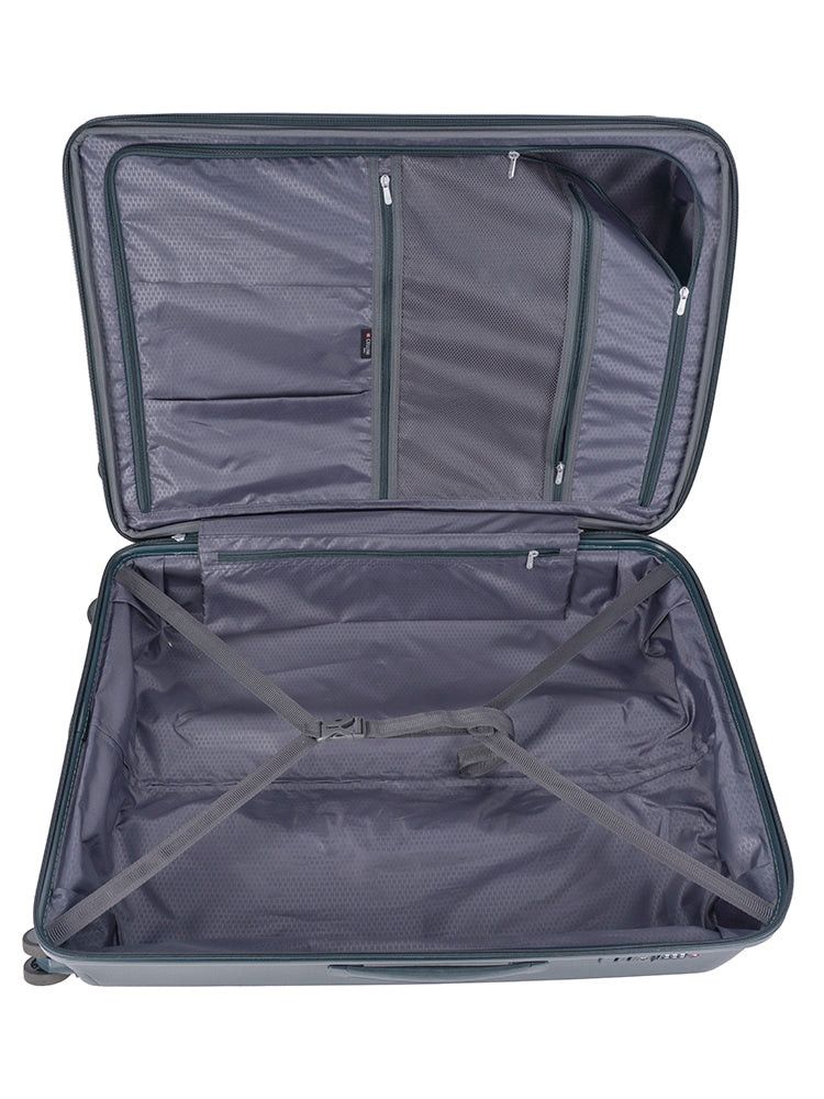 Cellini Sonic 4-Wheel Trolley Case Dark Green.