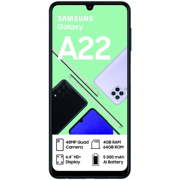 Samsung Smart Phones Samsung Galaxy A22 Dual Sim Light Violet (6732560007257)
