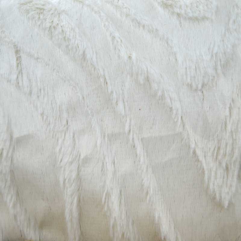 FUR Dress Fabrics CREAM Embossed Crystal Fur 150 Cm (4478256152665)