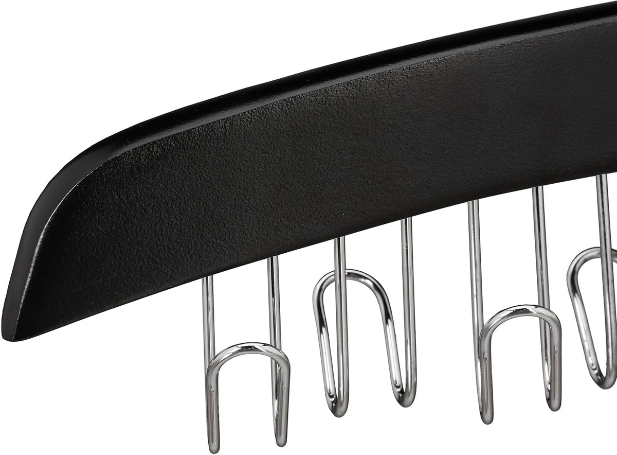 Danny Home Hook Wood Belt Hanger Black 40cm WH016B.