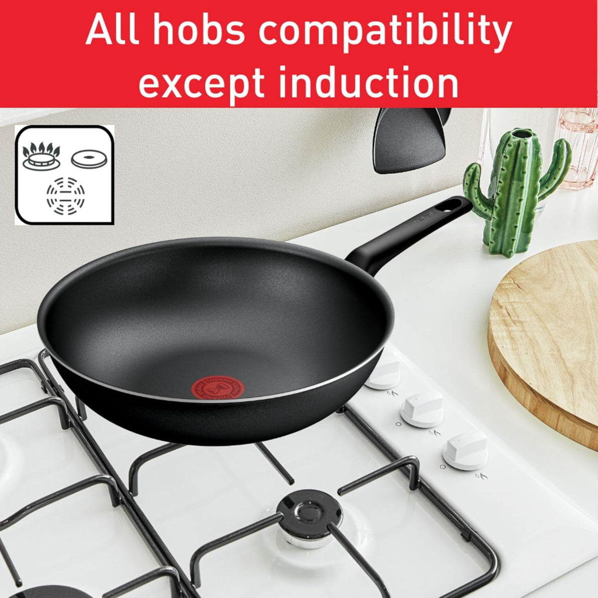 Tefal Access G6 Aluminum Non-Stick Wok Pan 28 cm B4451902