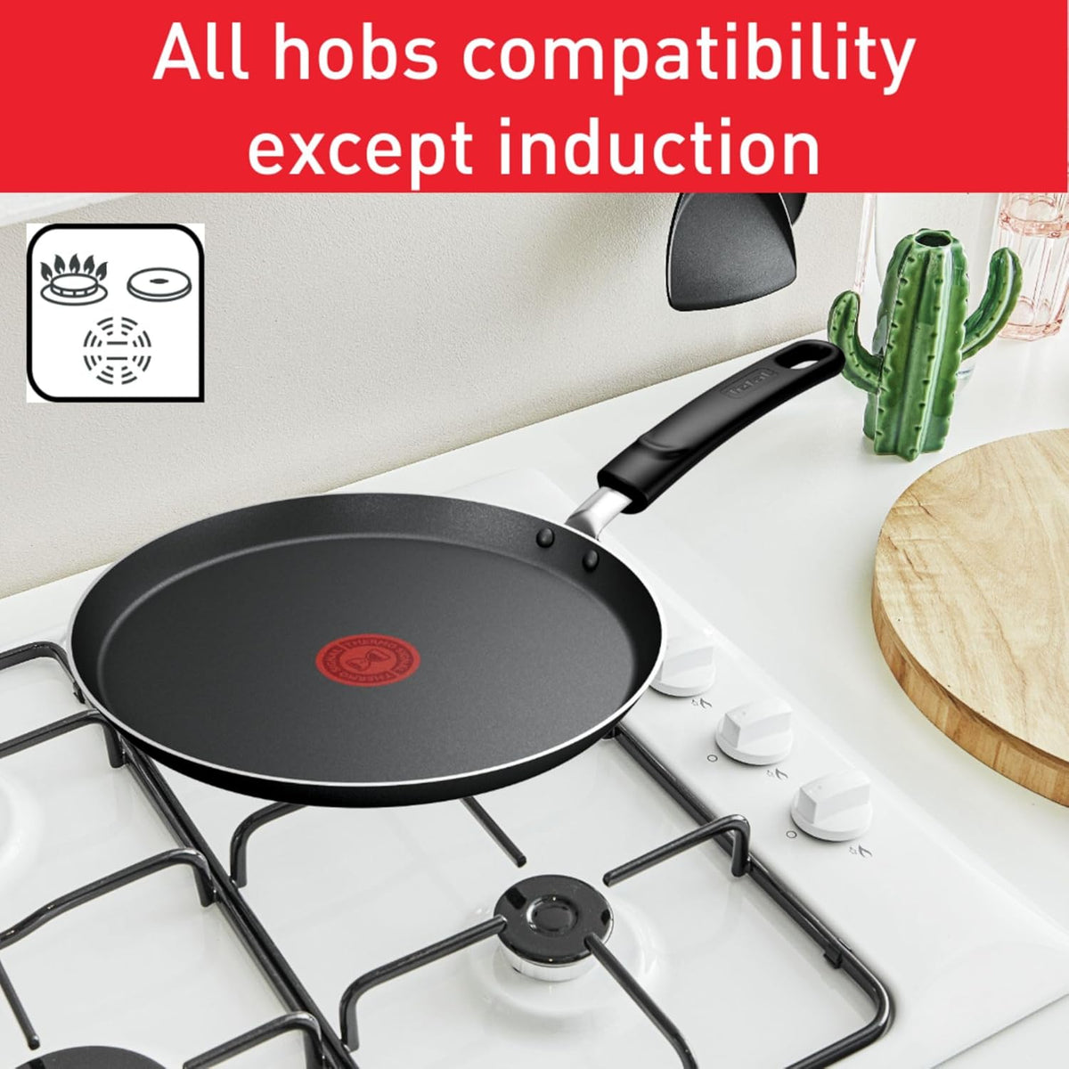 Tefal Access G6 Aluminum Non-Stick Pancake Pan 25 cm B4451102
