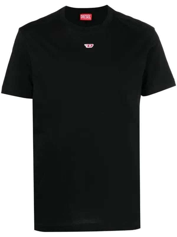 Diesel T Shirt Diesel T-Diegor-D Logo-Appliqué T-Shirt Black Parallel Import