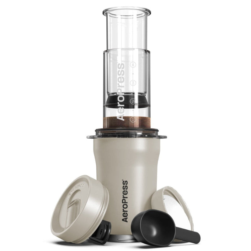 AeroPress Go Plus Travel Coffee Press Cream 15PLCR05