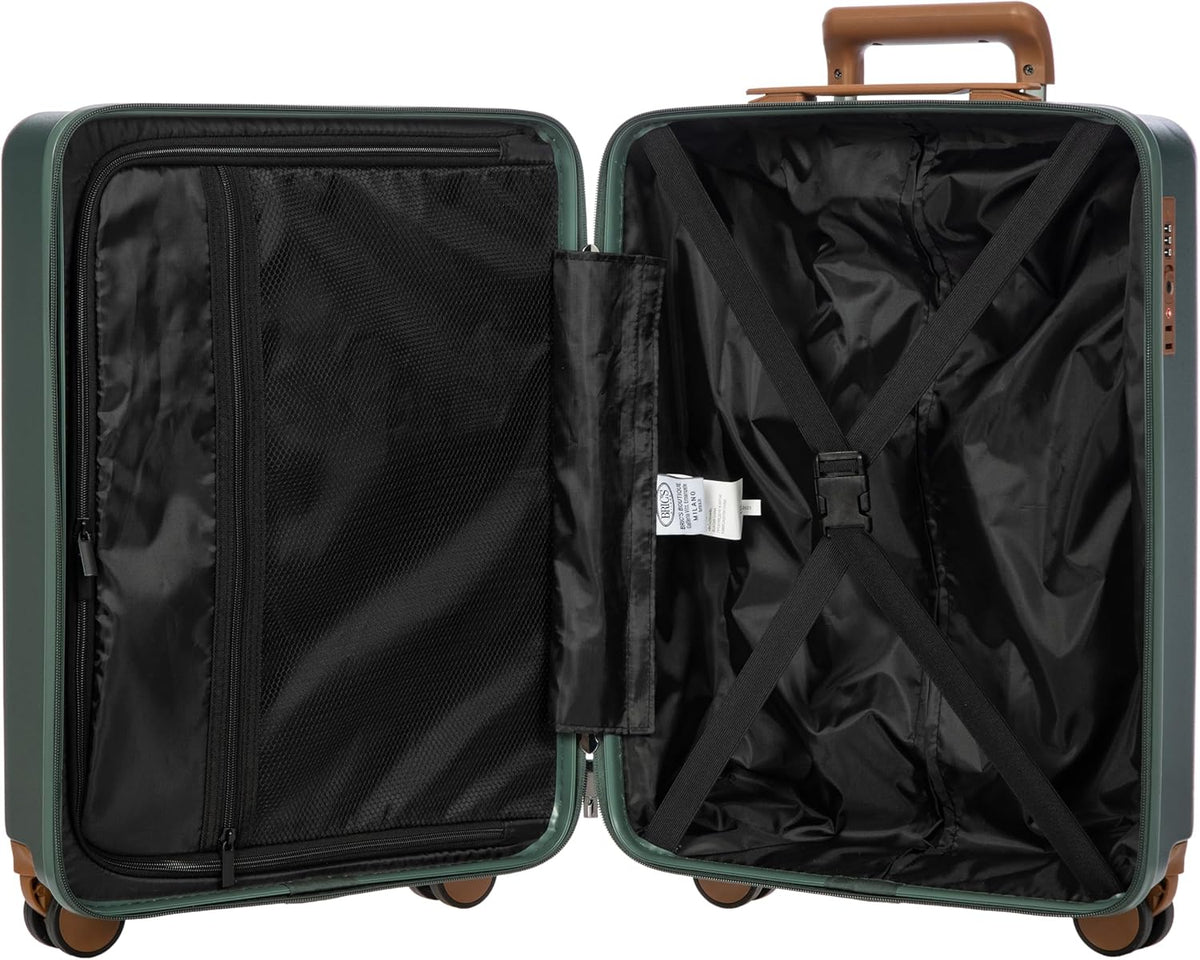Bric's Ferrara 3 Piece Set 4 Wheels Trolleys Green.
