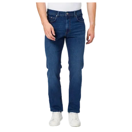 Bugatti Regular Fit Katoen Stretch Straight Jeans-Blue 3280D16641.