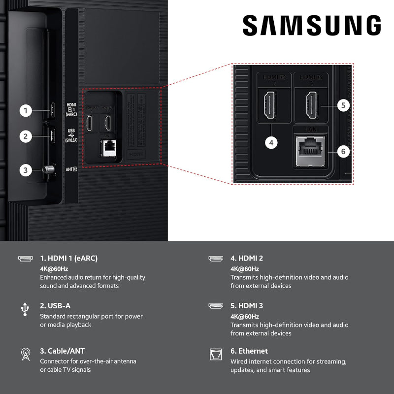 SAMSUNG U8000F 55" Crystal UHD 4K HDR Smart TV UA55U8000FKXXA (8043720704089)