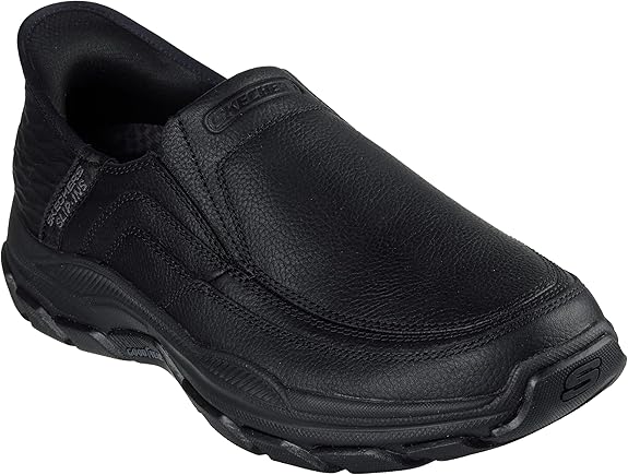 Mens Sketchers Slips Ins RF Respected Elgin Black