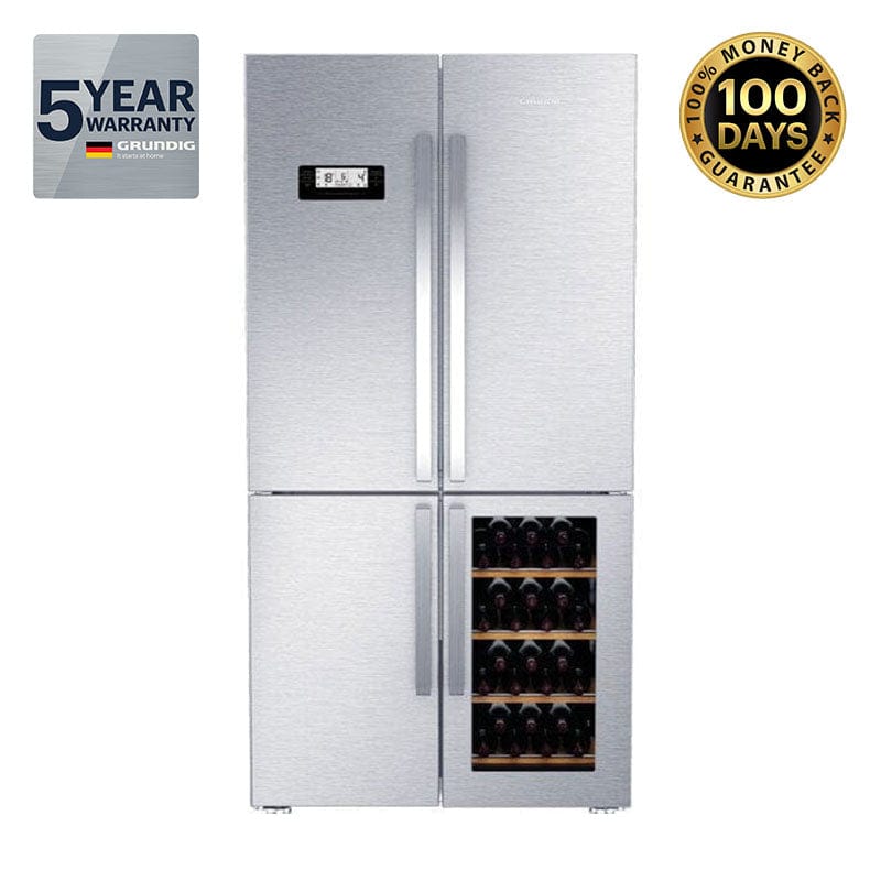 Grundig Side by side fridge Grundig 519L S/Steel 4 Door Wine Cooler GWN21210X (6545518362713)