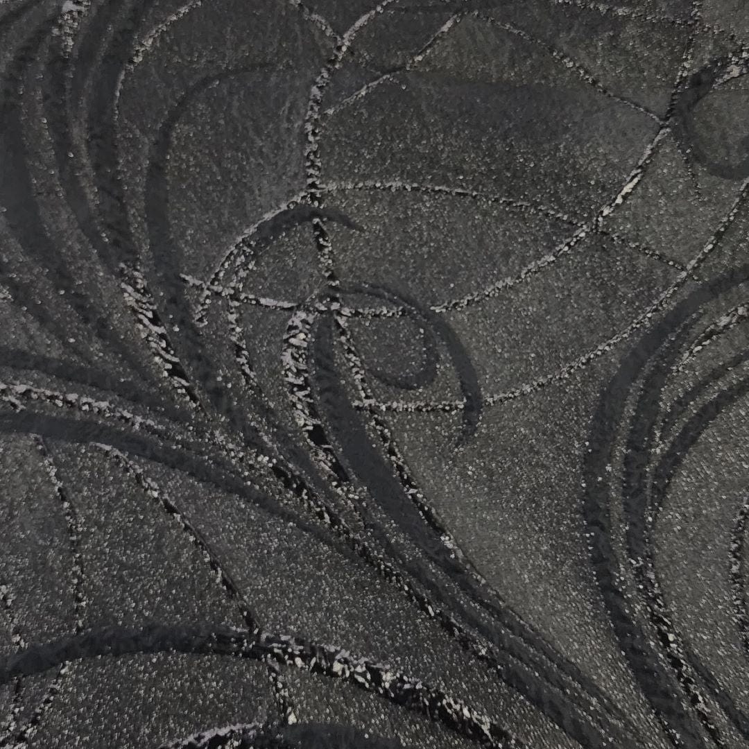 BROCADE Dress Fabrics Black Clara Brocade Fabric 150cm (7452319776857)