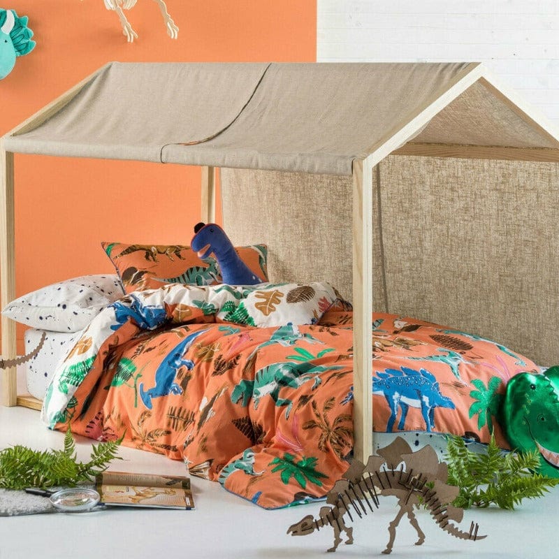 Linen House Duvet Cover 3/4 Linen House Hiccups Terracotta Dinotopia Duvet Cover Set (4673177583705)