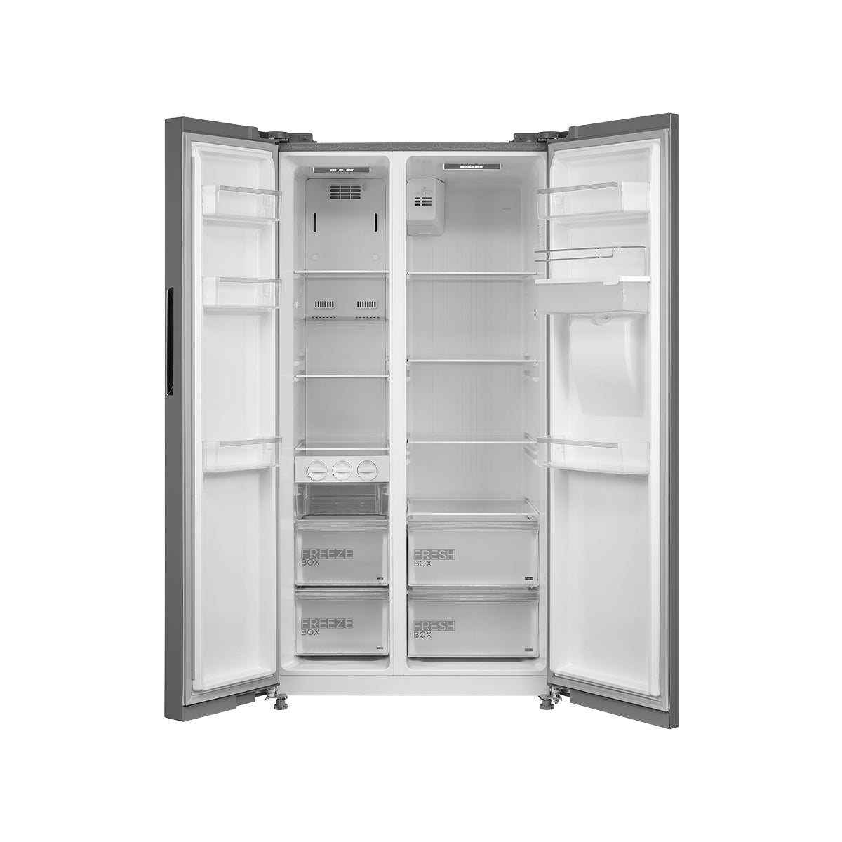 Midea 513l Stainless Steel Side by Side Refrigerator - HC-689WEN(ESN)