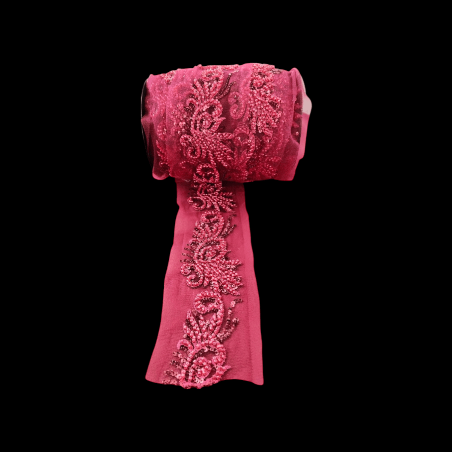 TRIMMINGS HABBY Maroon Trimming 3243 (7888596205657)