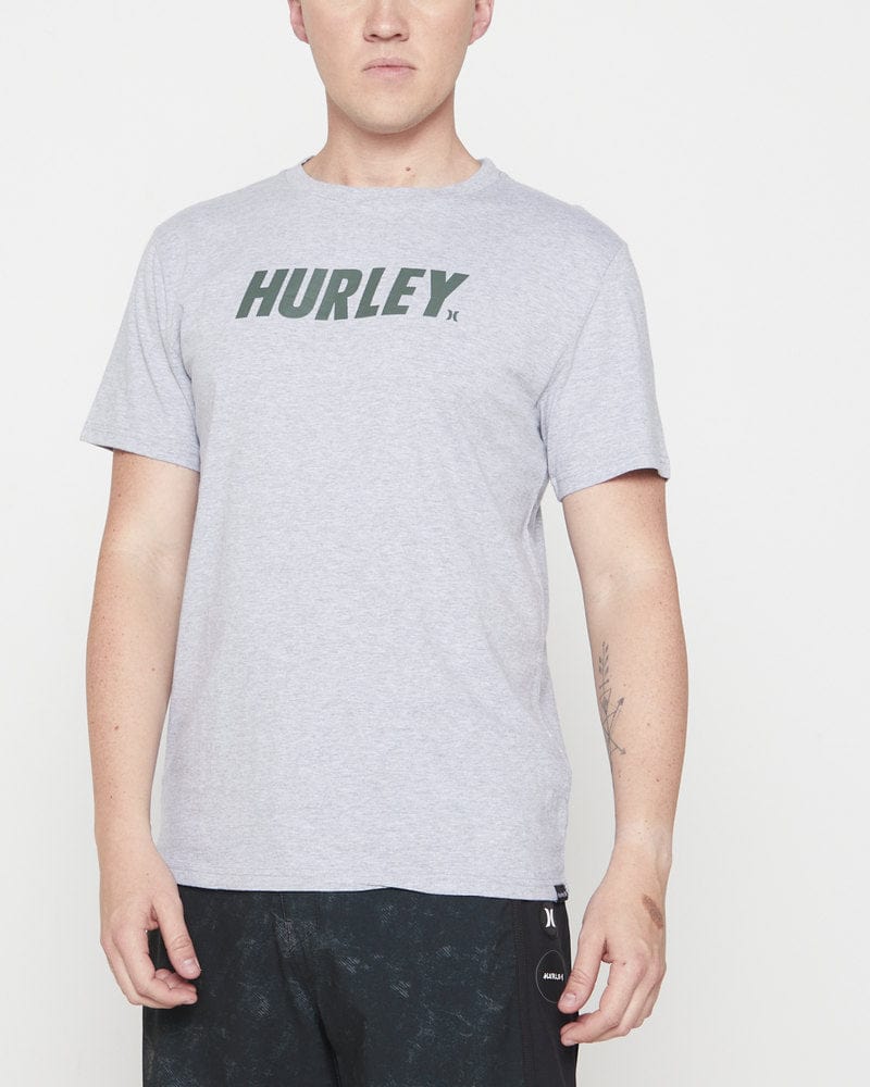 Hurley T Shirt Hurley Fastlane Core Tee Grey (7634171396185)