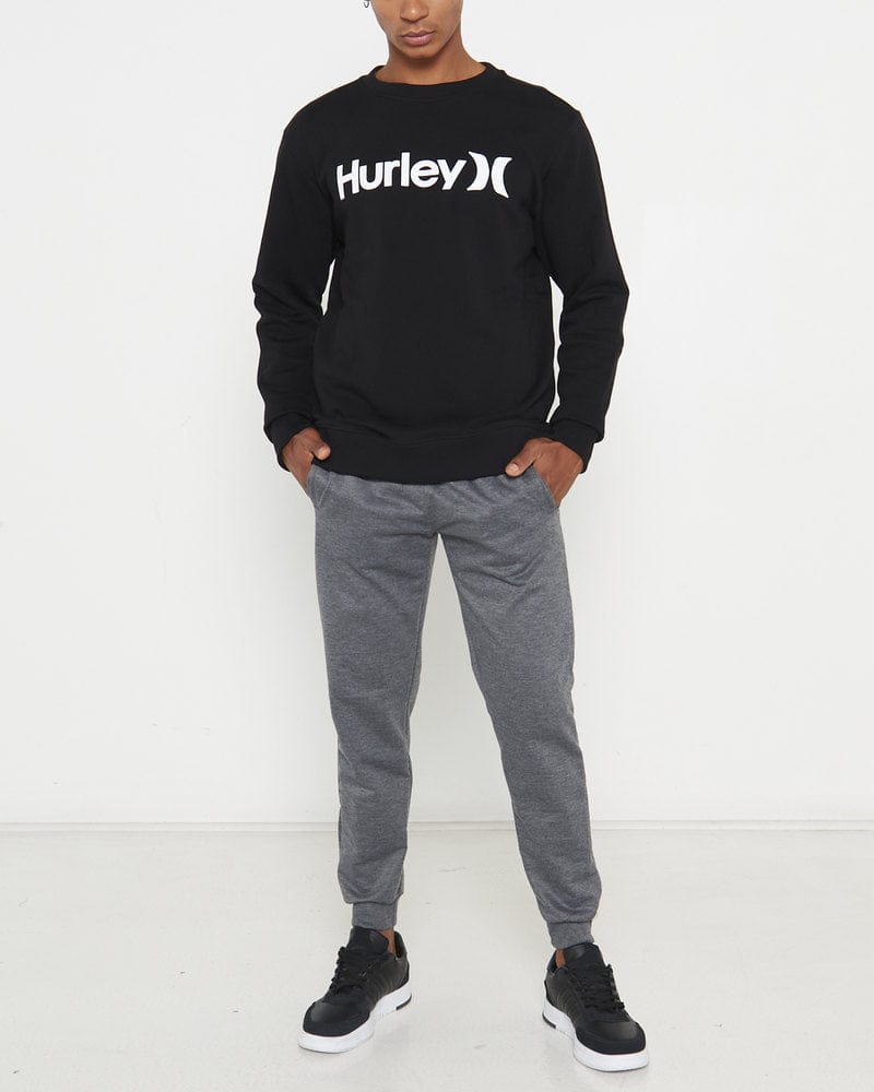 Hurley Sweater Hurley One & Only Crew Fleece Black (7633561780313)