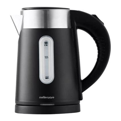 Mellerware KETTLE Mellerware Kettle Double Wall Cordless Stainless Steel Black 0.8L Siena Compact 22008 (7913193013337)