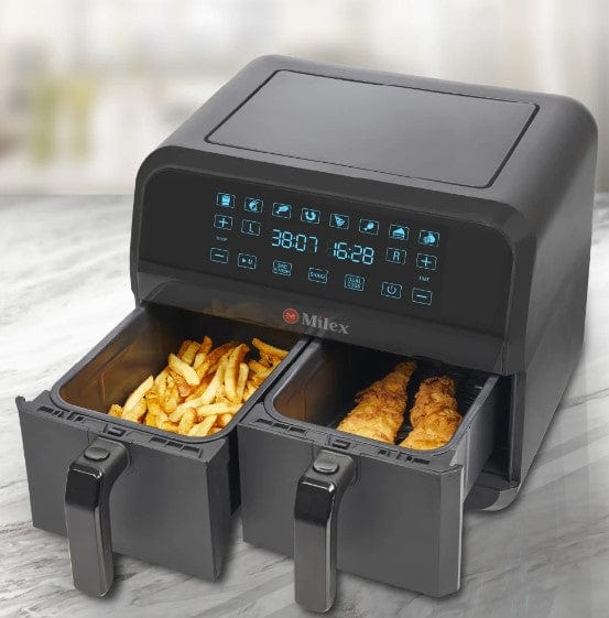 MILEX AIR FRYER Milex Dual Air Fryer 8 Litre MDA002 (7154867011673)