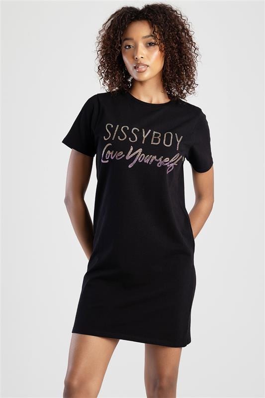 Sissy Boy Dress Sissy Boy Fraser T Shirt Dress Black (7809629192281)