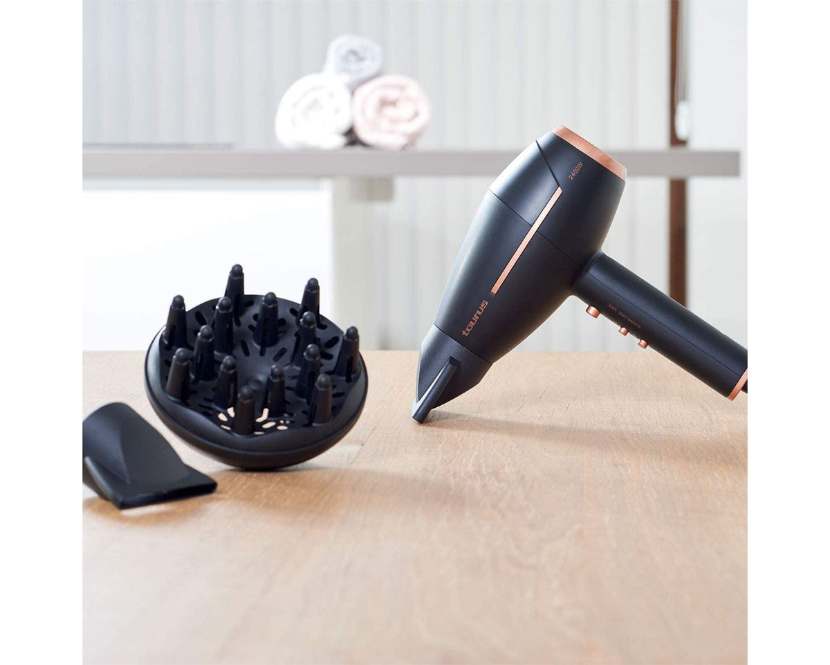 Taurus Hair Dryer Ac Motor Black 2 Speed 2400W Shining 2400 Ionic 900386