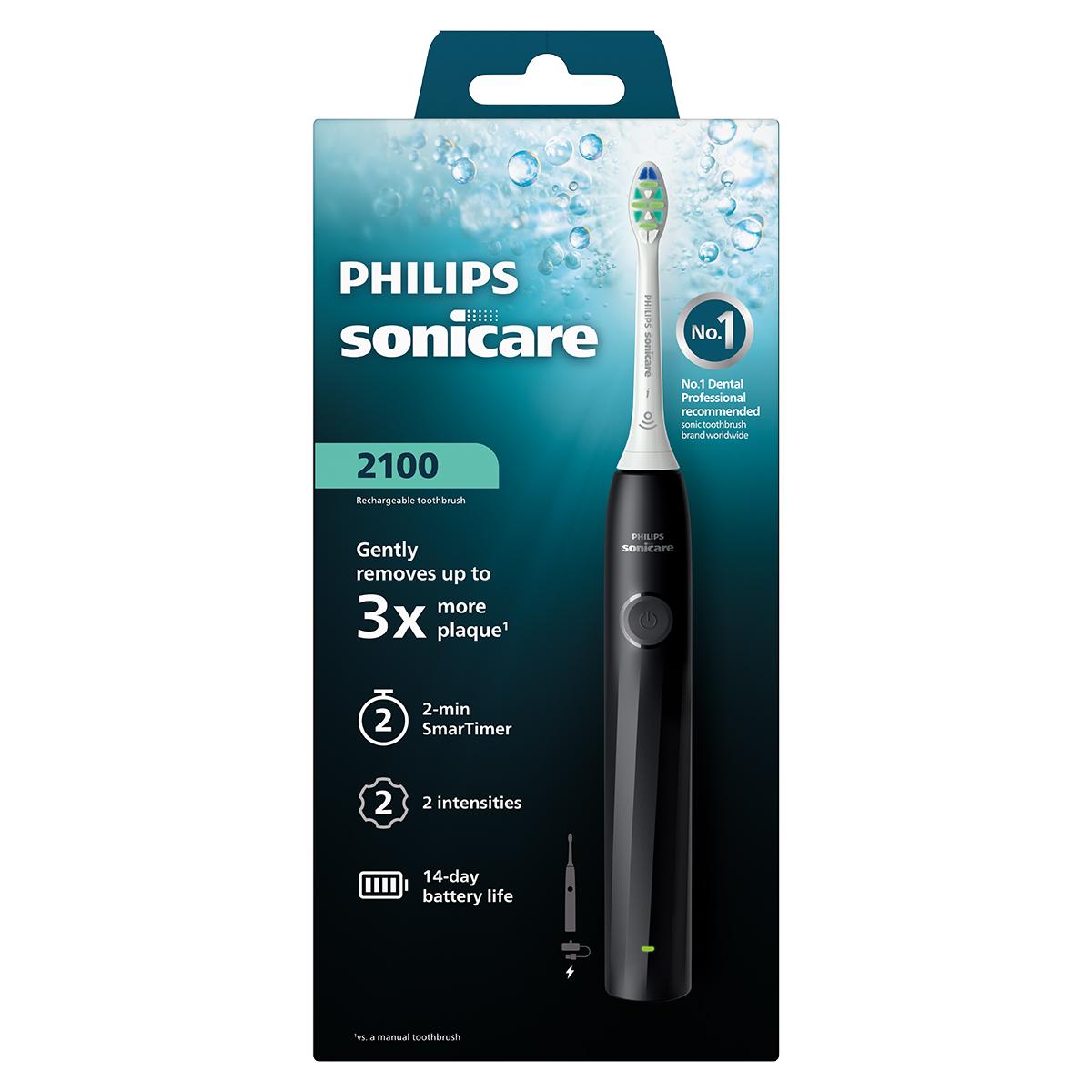 Philips Sonicare 2000 Series Electric Toothbrush Black HX4021/02
