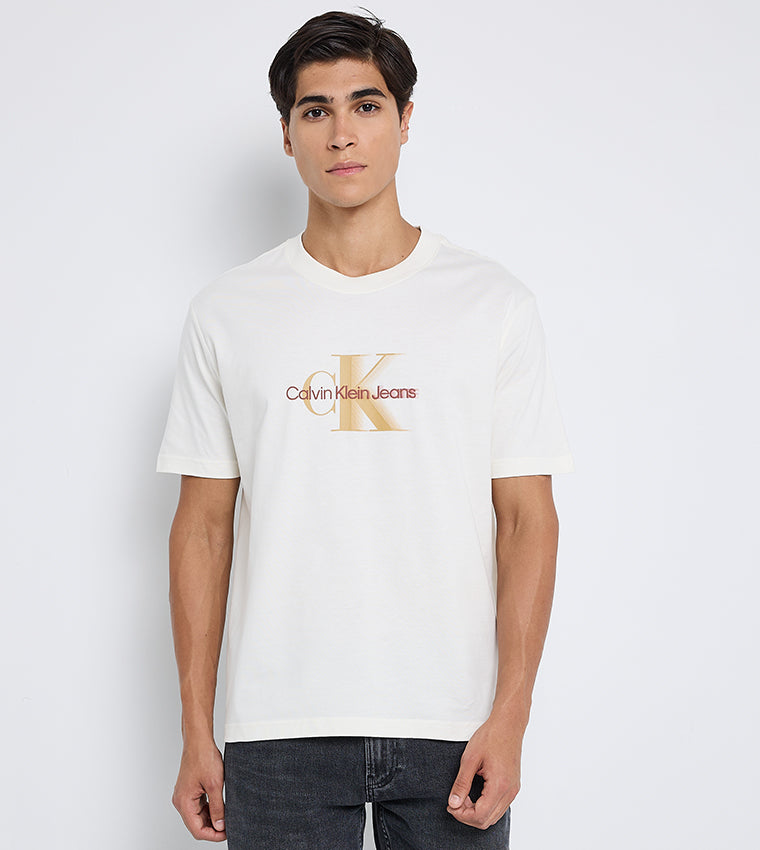 Calvin Klein Monologo Shift Tee Cream