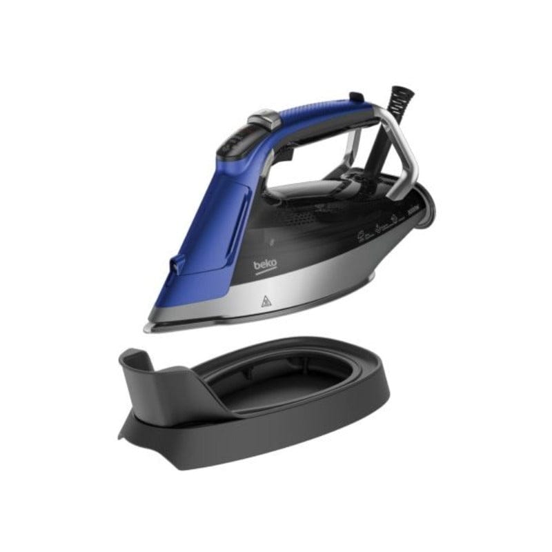 Beko IRON Beko Steam Iron 3000W SoftGlide Ceramic Soleplate Blue SPA9130B (6650959331417)