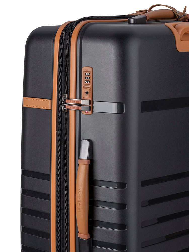 Cellini Royale 4 Wheel Trolley Case-Black
