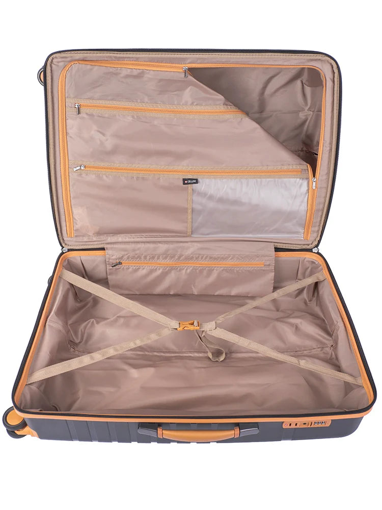 Cellini Royale 4 Wheel Trolley Case-Black