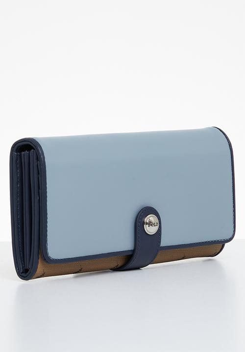 Polo Ladies Polo Clutch Purse Blue (7313637933145)