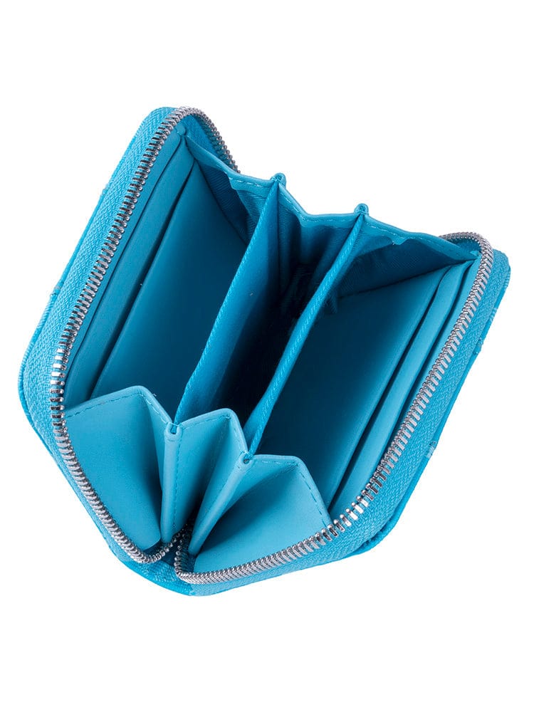 Polo Aqua Polo Ladies Mini Zip Purse Aqua (7400847278169)