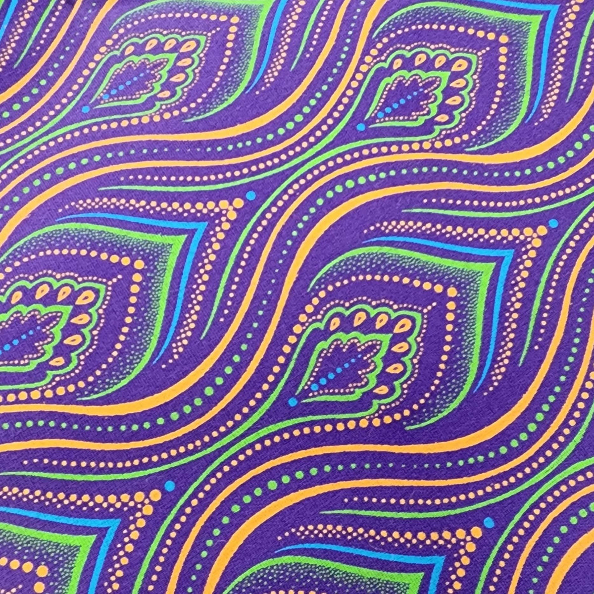 3 CATS Dress Fabrics 3 Cats Shwe-shwe Fabric C/w301 Purple H1292 90cm (7409326882905)