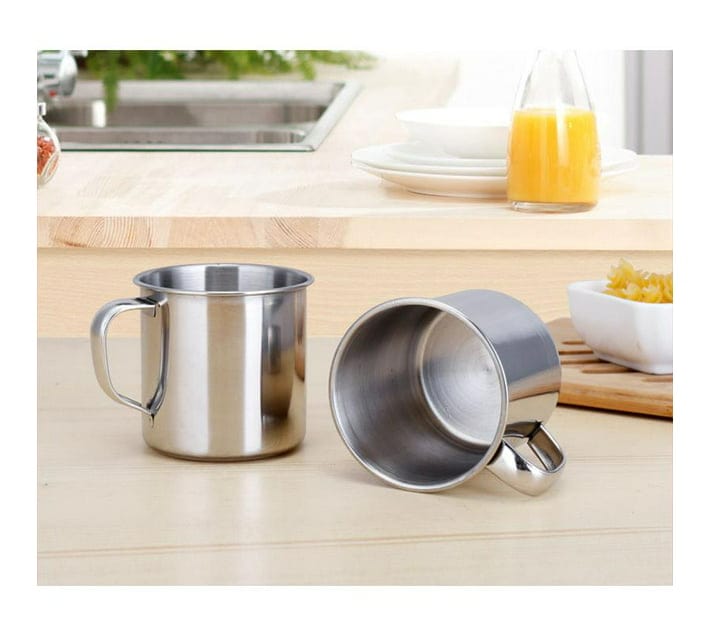 Stainless Steel Kitchen Stainless Steel Double Wall Mug 8cm (7303689240665)