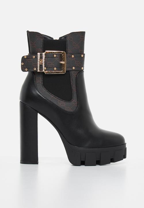 Sissy Boy Ladies Boots Size 3 Sissy Boy Ladies Buckle Printed boots Black (7289992478809)