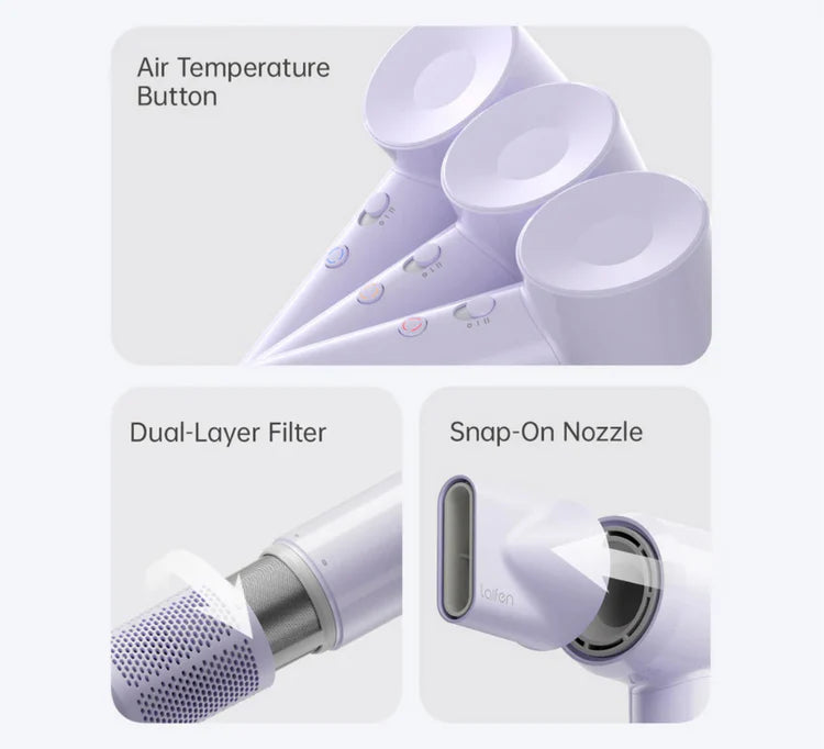 Laifen SE Lite High Performance Hairdryer Glossy Purple 1HD11-S-EU-PU-001.