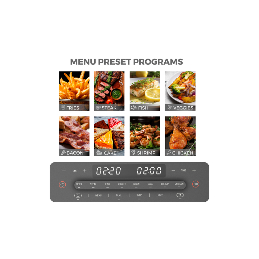 Riva Dual Pro Smart Digital Air Fryer 11L RVAF003