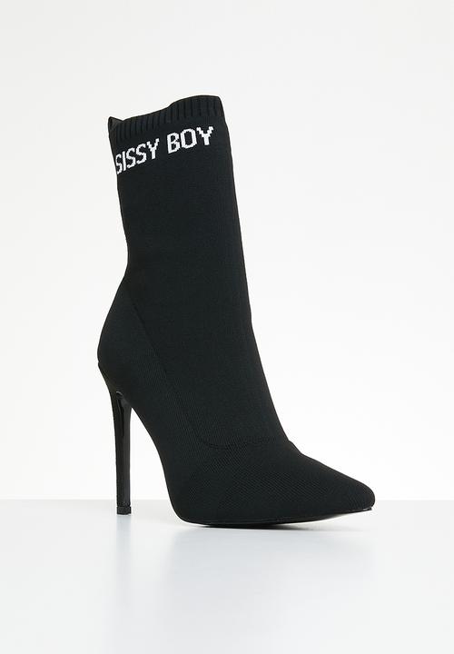Sissy Boy Ladies Boots SissyBoy Ladies Sock Stilletto Boot Black (7290025738329)